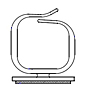 79 Series: Optical Fiber Saddle - Adhesive Mount